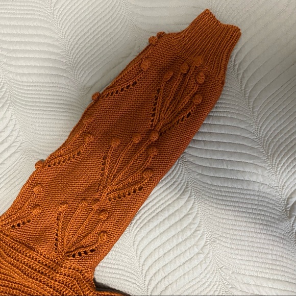 In Loom Mason Knit Sweater Burnt Orange S/M - Picture 2 of 6